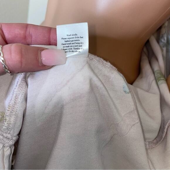 Plum Pretty Sugar ruffled hem and sleeve's floral print robe SZ XS/S above knee - Picture 7 of 10